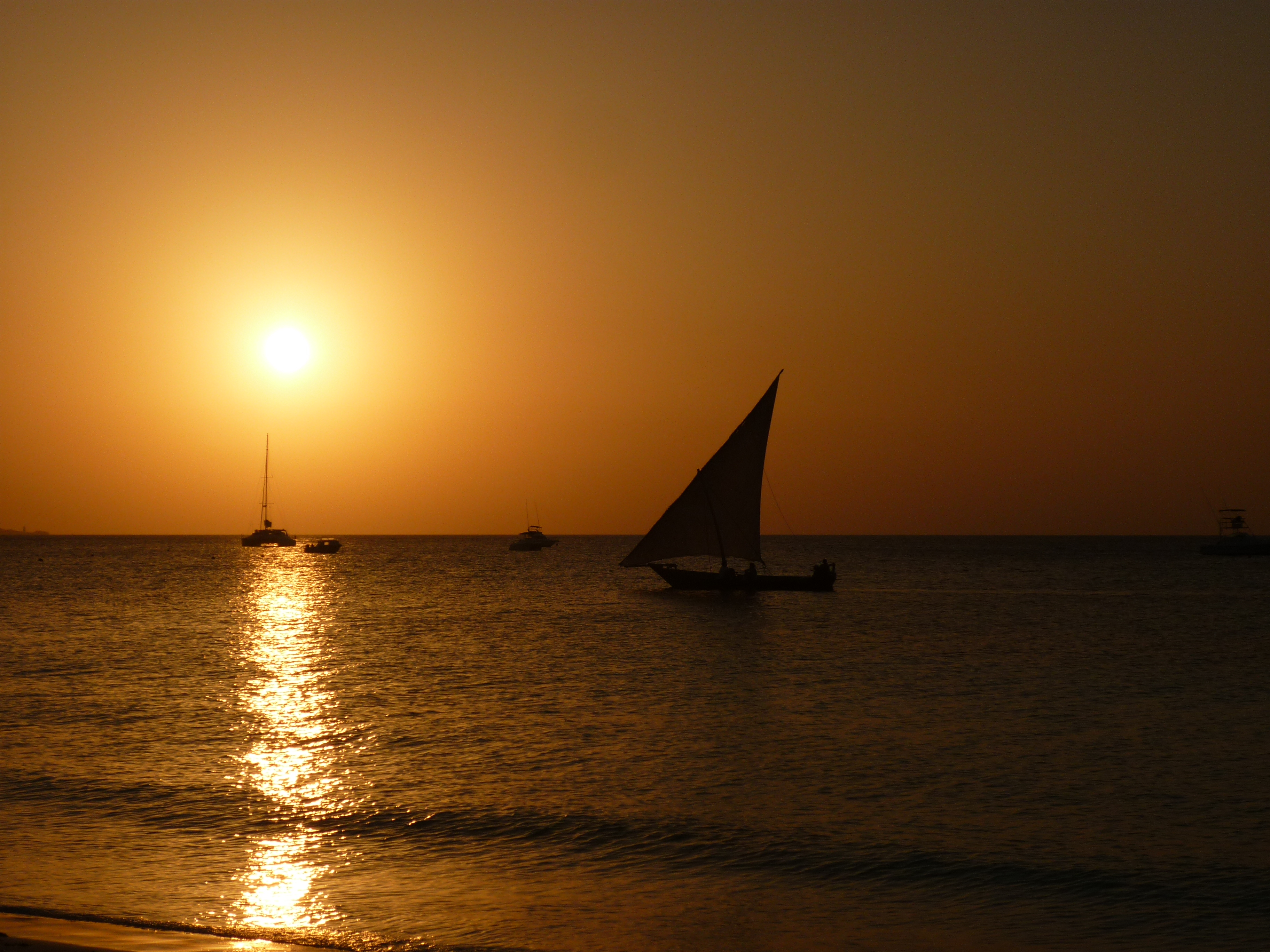 Zanzibar, západ slunce
